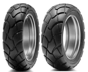 DUNLOP D604 DUAL SPORT TIRE SET 120/70-12 & 130/70-12 HONDA GROM - Picture 1 of 3