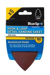 Fogli abrasivi dettagli Blue Spot 19864 140 mm 80 grana 5 pezzi - Foto 1 di 2