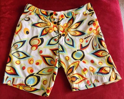 Pantalones Cortos Hombre Loudmouth 38 Amarillo Estampado Floral Golf Foto 1 de 4