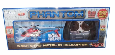 World Tech Toys Phantom 3.5CH Gyro Metal IR Remote Control Helicopter New in Box - Image 1 of 4