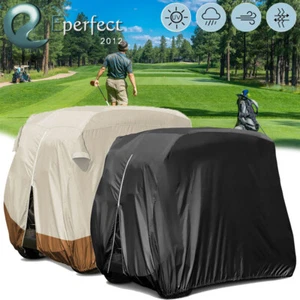 420D Heavy Duty Golf Cart Cover 4 Passenger Waterproof Fit EZ GO Club Car YAMAHA - Picture 1 of 18