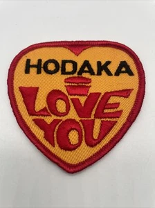 Hodaka I Love You NOS Vintage Patch Motorcycles Biker Snowmobile 70s Jacket Hat - Picture 1 of 4