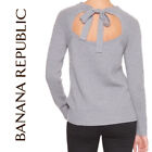 NWT Banana Republic Wool Blend Ribbed Knit Bow Tie Sweater $65
