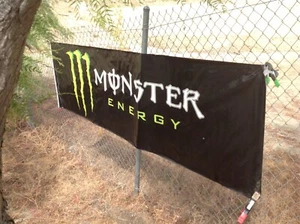 3' x 10’ MONSTER ENERGY SUPERCROSS Trackside Banner Mancave Garage Flag MX/SX - Picture 1 of 9