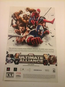2006 Video Game Print Ad - MARVEL ULTIMATE ALLIANCE - XBOX 360 PS GBA WII PC - Picture 1 of 1