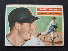 1956 Topps Baseball Card # 129 Paul Martin RC - Pittsburgh Pirates (VG)