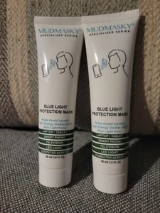 2 NEW Mudmasky Blue Light Protection Mask - HEV Protection  2 oz Sealed  - Picture 1 of 4