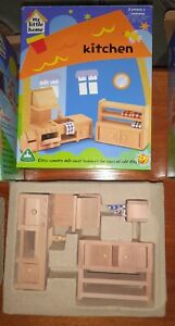ELC my little home wooden dolls house furniture, kitchen, excellent condition 