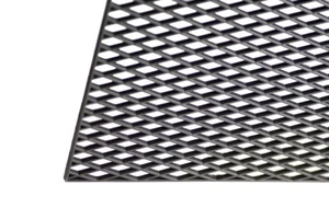 16"" X 47"" MALLA DE DIAMANTE ABS GRUESA UNIVERSAL NEGRA para REJILLA PERSONALIZADA o PARACHOQUES - Imagen 1 de 2