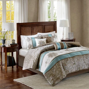 Madison Park Caroline Jacquard 7 Piece Comforter Set