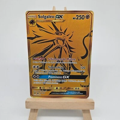 Pokemon Karte Solgaleo GX SM104a Sonne & Mond Black Star Promo Deutsch - Bild 1 von 2