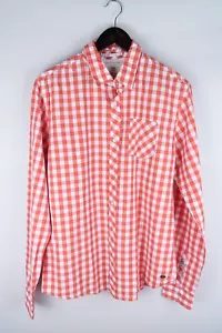 Scotch & Soda Men Casual Shirt Orange Check Cotton size M - Picture 1 of 6