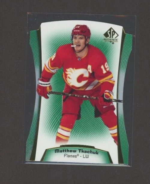2021-22 SP Authentic Die Cuts Green #DC12 Matthew Tkachuk - Image 1 of 1