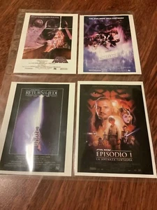STAR WARS CINEMANIA INSERT PROMO CARDS 21-24 SPANISH RARE - Picture 1 of 2