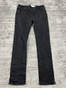Old Navy Jeans Girls XL 14-16 Black Skinny Dark Wash Adjustable Waist - Picture 1 of 11