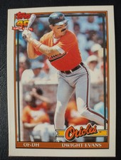 Dwight Evans - Baltimore Orioles - 1991 Topps Baseball Card #37T
