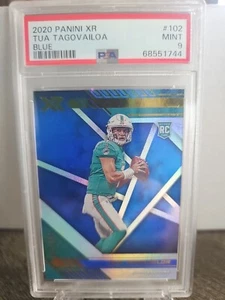 2020 Panini XR #102 Tua Tagovailoa Blue Rookie PSA 9 Mint - Picture 1 of 2