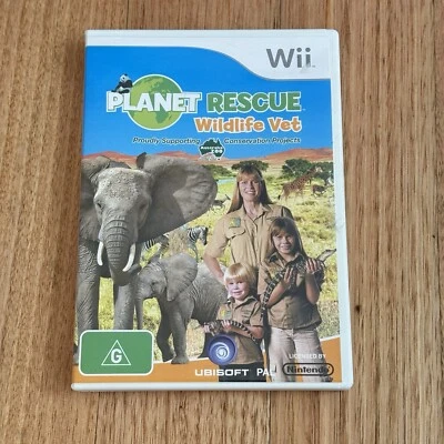 Planet Rescue Wildlife Vet Nintendo Wii With Manual Irwin Bindi Robert - Image 1 of 4