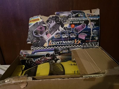 Coche de radiocontrol Lightning VX RTR Super Nitro con control remoto amarillo 320-2 Foto 1 de 4