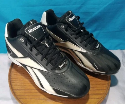 Reebok Ortholite мужской 10,5 бейсбольные бутсы кроссовки черный/белый шнурует вверх новый без коробки - Изображение 1 из 4