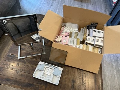 Huge Lot Of gold 3mm 4.5 CZ Studex System 75 Ear Piercing Earrings Salon Setup! - Image 1 of 4