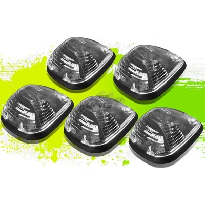 5Pcs Black Blue LED Cab Roof Running Mark Lamps for F250-F550 SD E150-E450 99-16 - Изображение 1 из 4