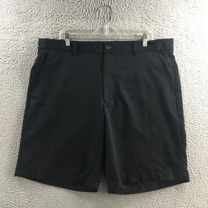 Greg Norman For Tasso Elba Chino Short Mens 38 Black Polyester High Rise Zip Fly - Picture 1 of 18