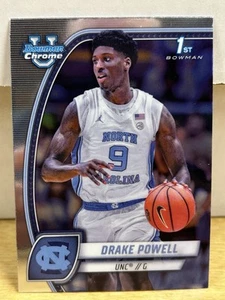 2024-25 Bowman U Chrome 1st Drake Powell No. 69 North Carolina Tar Heels - Picture 1 of 2