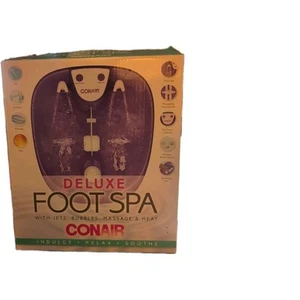 Conair Deluxe Foot Spa Purple Heat, Massage, Jets, Bubbles - Picture 1 of 6