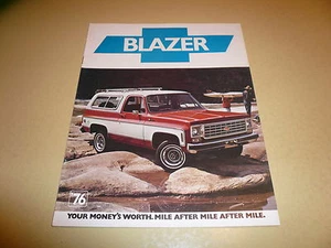 1976 Chevrolet Blazer Sales Brochure - Vintage - Picture 1 of 2