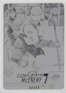 2017-18 Upper Deck CHL Printing Plate Black 1/1 Austin McEneny #239 7d2