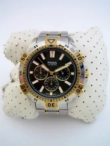 RELOJ CRONÓGRAFO FOSSIL GARRETT PARA HOMBRE FS5622 ORO ACERO INOXIDABLE ESFERA VERDE - Imagen 1 de 9
