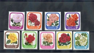 NUEVA ZELANDA SC 584-92 (MI 667-75)**F-VF NH 1975-8 JUEGO DE FLORES $15 - Imagen 1 de 1