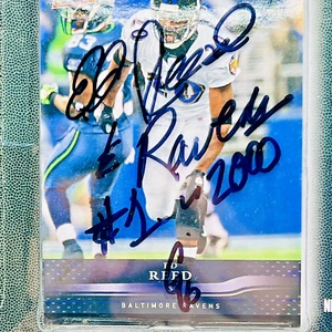 NFL Gridiron Greats Ed Reed Baltimore Ravens Die Cast Signed By Ed Reed (No COA) - Bild 1 von 8