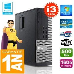 PC DELL 990 SFF Core I3-2120 RAM 16Go Scheibe 500 GB Wifi W7 - Bild 1 von 4