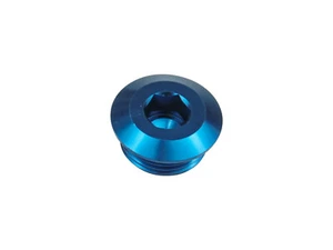 AN10 Hex Allen Key Blanking Plug Bung Blocker Male Fuel Oil Adapter Blue - Picture 1 of 4