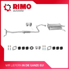 Mazda 121 I 1.1 1.3 (1987-1990) exhaust system with mounting kit exhaust
