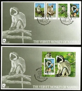 Namibia 2004 Vervet Monkey of Namibia Ersttagsbriefe - Bild 1 von 1