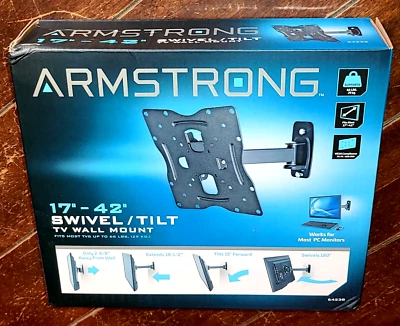 Armstrong Universal Design 17" - 42" Swivel/Tilt TV Wall Mount #64238 - Image 1 of 2