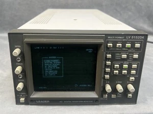 LEADER LV 5152DA MULTIFORMAT WAVEFORM MONITOR HD-SDI & COMPONENT ANALOG - Picture 1 of 5