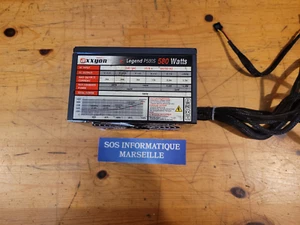 Bloc Alimentation PC Bureau AXXYON Legend P580S 580Watts Occasion - Picture 1 of 5