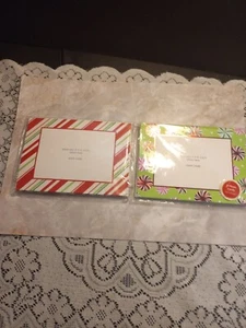 New Christmas Cards 2 Packs Of 8 Photo Cards Holiday Stripe & Candy W/Envelopes - Picture 1 of 7