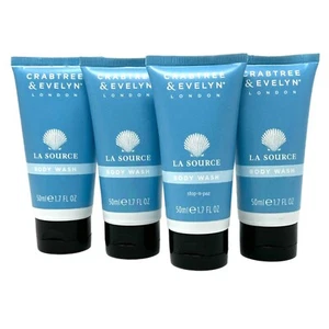 Crabtree & Evelyn La Source Body Wash 1,7 oz jede Reisegröße versiegelt 4 Röhren - Bild 1 von 3