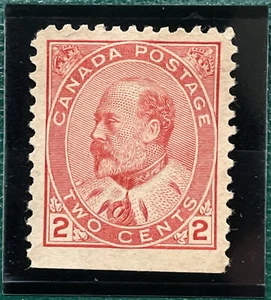 1903-08 Canada King Edward VII 2c Stamp Type II | Sc #90 Mi #78A | Mint No-Gum - Picture 1 of 5