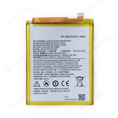 NUEVA Batería MB50 Para Motorola Edge 5G UW 2021 XT2141-1 5000mAh 3.89V Stock EE. UU. Foto 1 de 4