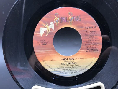 Led Zeppelin, Hot Dog / Fool In The Rain, Swan Song, 45 single - Image 1 of 2
