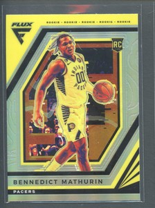 Bennedict Mathurin Flux Rookie Silver Prizm 2022-23 Panini Holo #212 RC Pacers