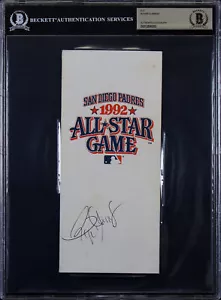 Red Sox Roger Clemens Authentic Signed 1992 All Star Game Ticket Holder BAS Slab - Picture 1 of 2