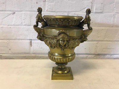 Antique Gilt Bronze Urn Sphinx Lion Woman & Man Decoration After Claude Ballin  - Image 1 of 4
