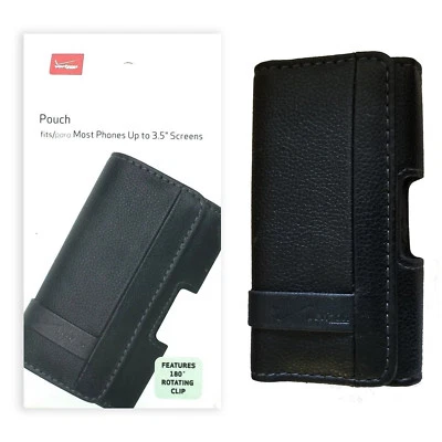 Verizon Leather Pouch with Rotating Belt Clip For Most Phones Up to 3.5" Screen - Image 1 of 4